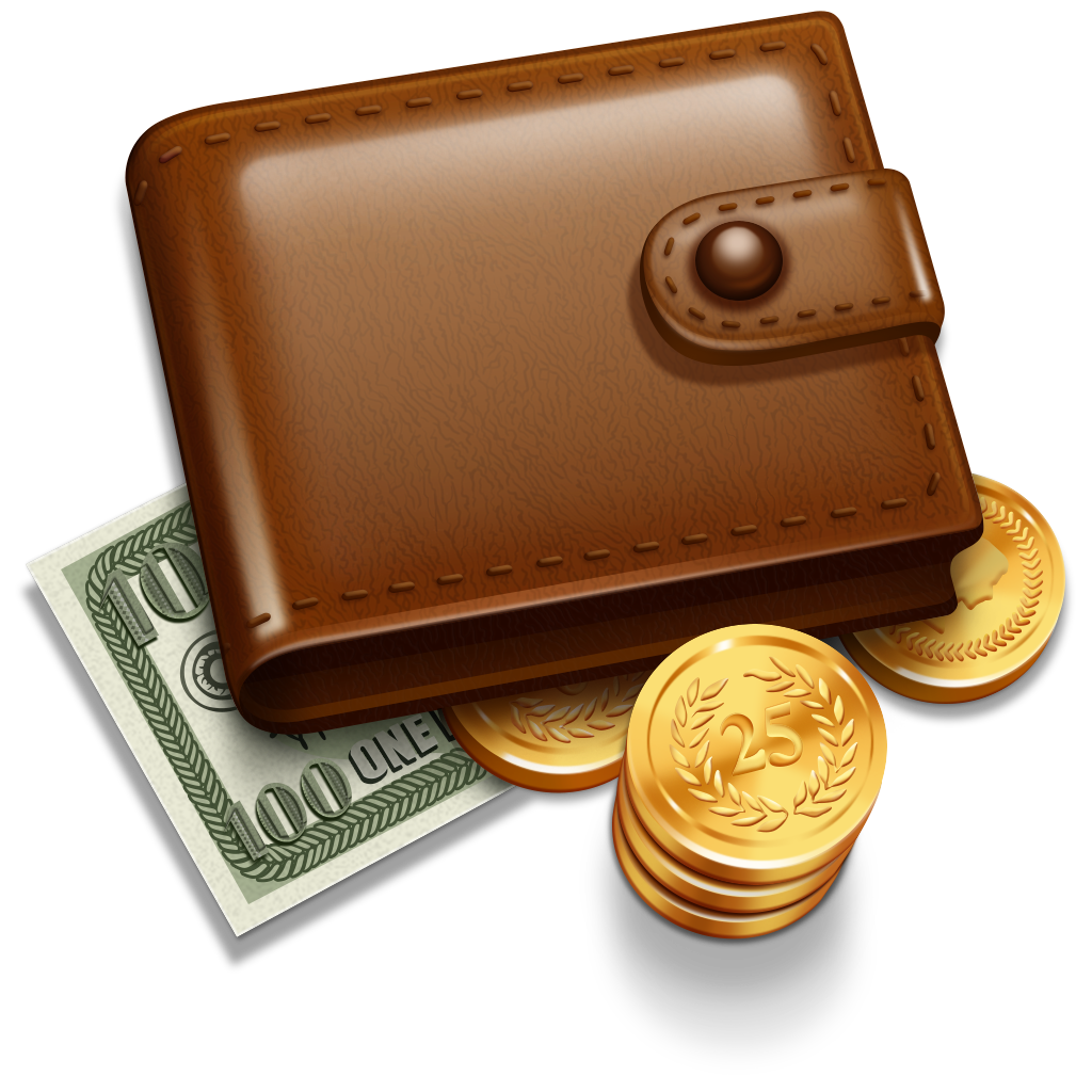 Purse money PNG image