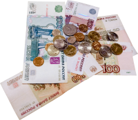 Деньги рубли PNG фото