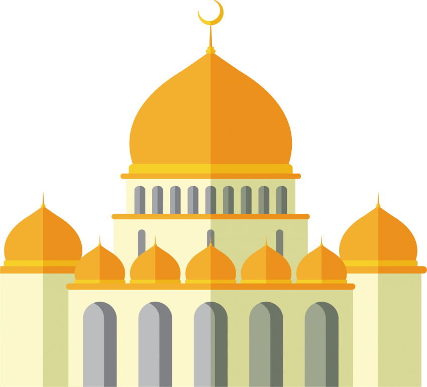 Siluet Masjid Png - Mosque clipart silhouette, Mosque silhouette