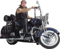 Motorbiker on motorcycle PNG image, man on motorcycle PNG image