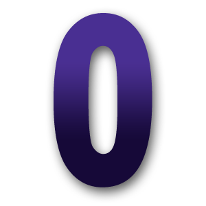 number 0 PNG, zero PNG