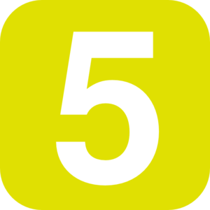 yellow number 5