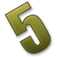 Number 5 PNG