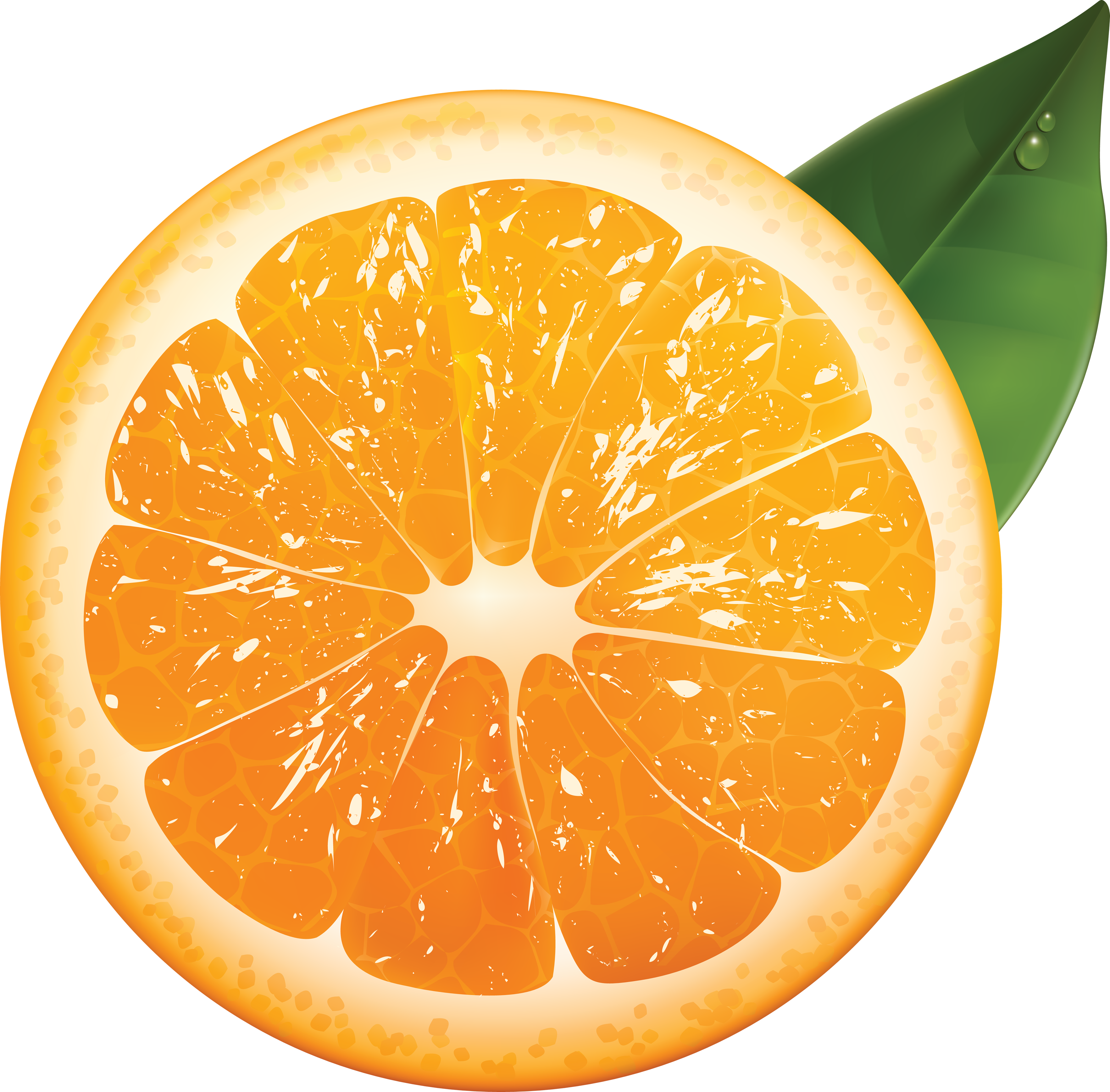 Orange cut PNG