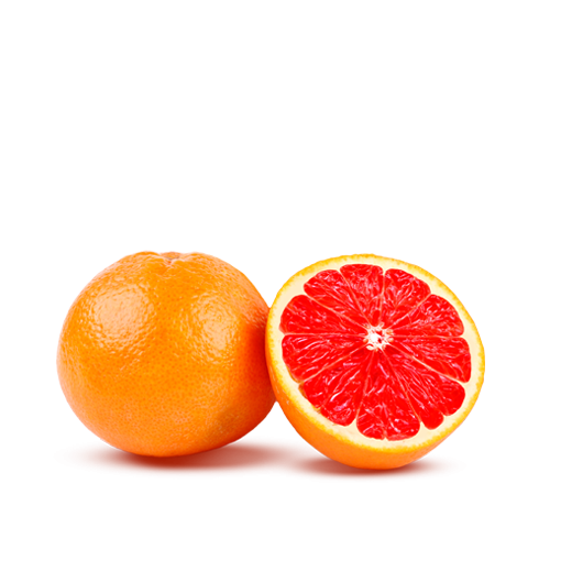 red cutted oranges PNG image