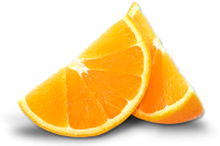 pieces of ripe orange PNG image