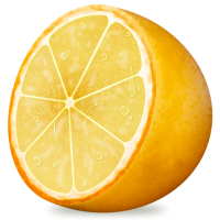 Half of orange PNG image