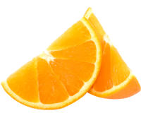 Piece of orange PNG