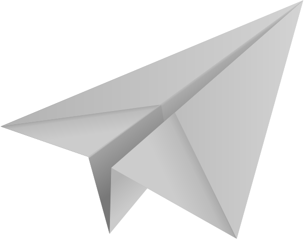 Avion de papel PNG