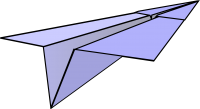 Бумажный самолетик PNG