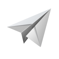 Avion de papel PNG