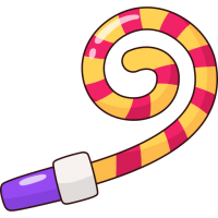 Party horn PNG