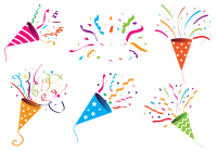 Party popper PNG