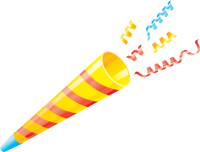 Party popper PNG