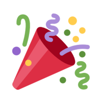 Party popper PNG