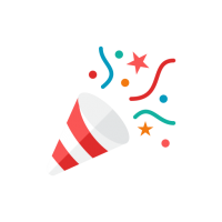 Party popper PNG