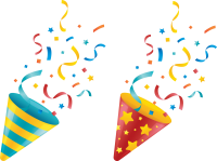 Party popper PNG