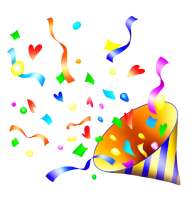 Party popper PNG