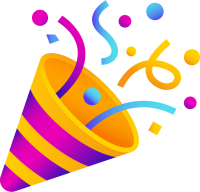 Party popper PNG