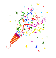 Party popper PNG