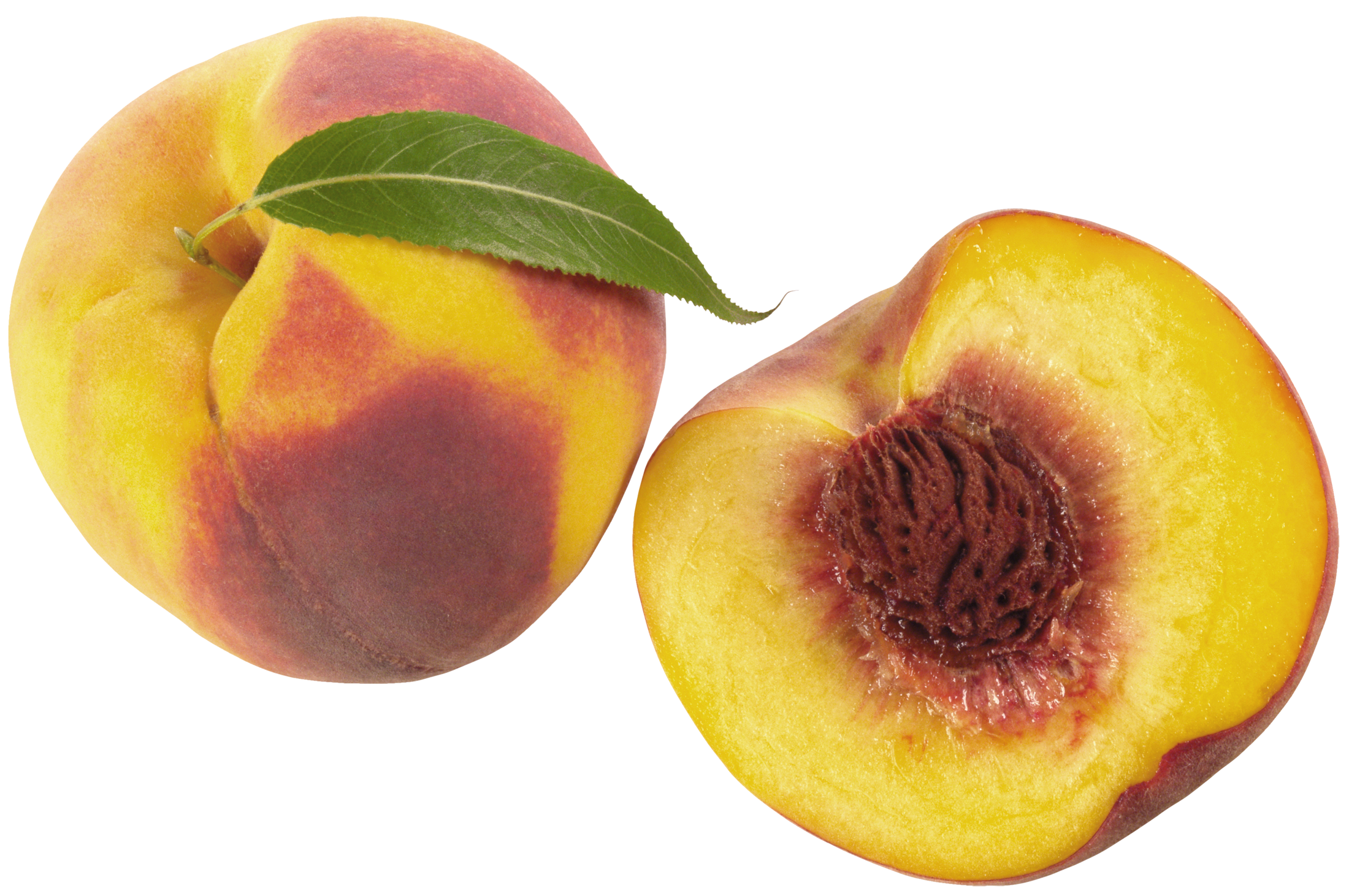 Cutted peaches PNG image