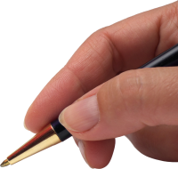 Ручка в руке PNG фото