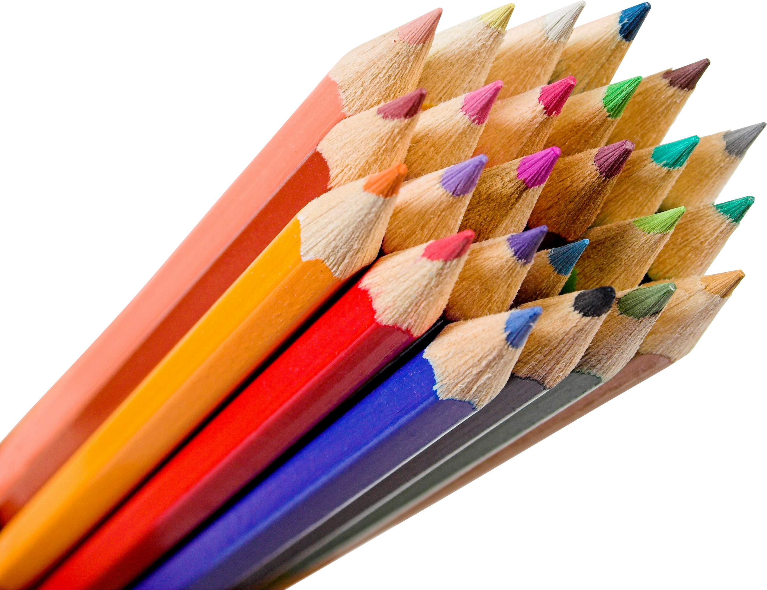 Colorful pencils PNG image