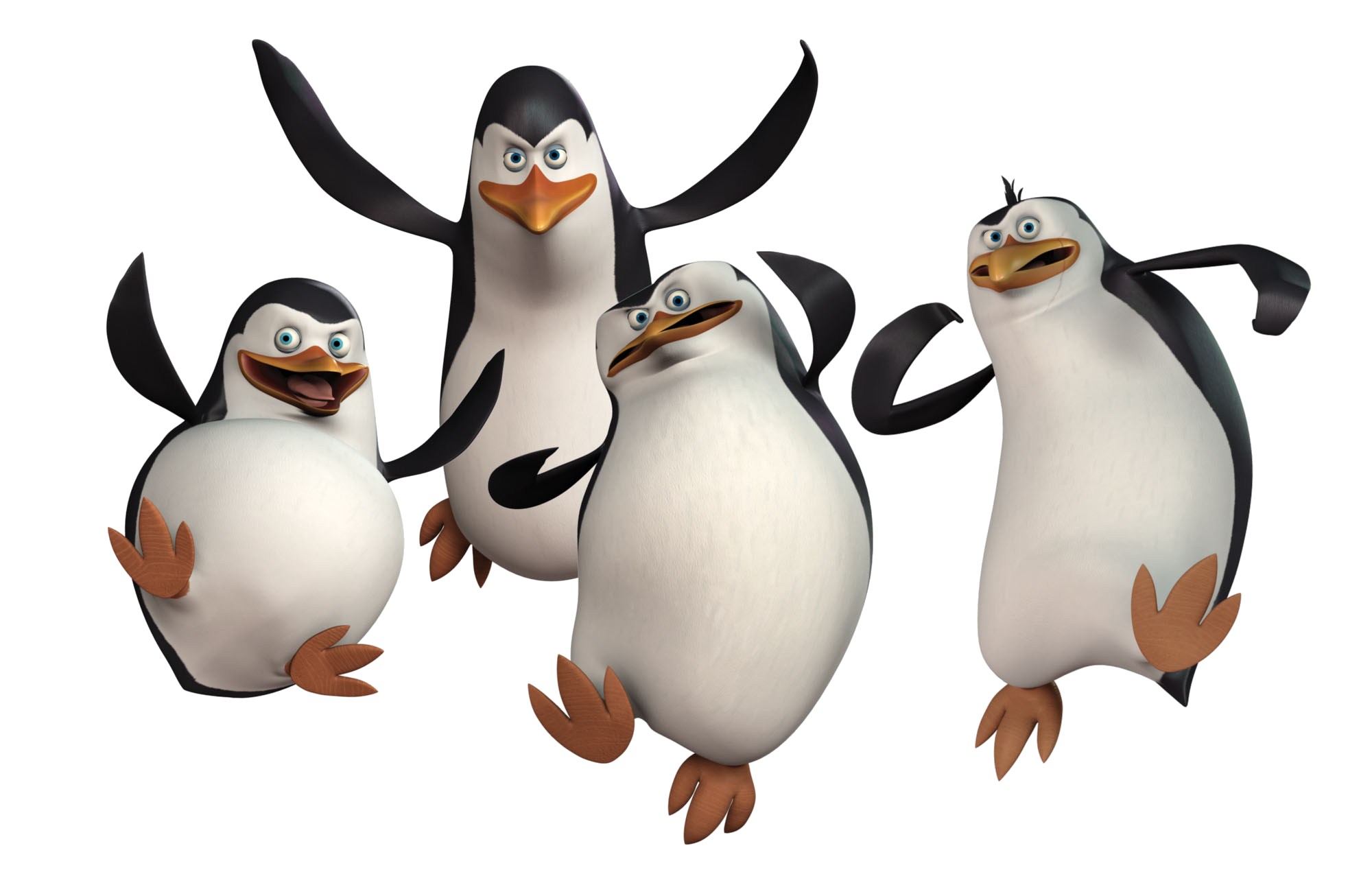 Penguins PNG image, Madagascar penguins PNG image