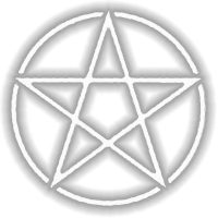 Pentagram white PNG