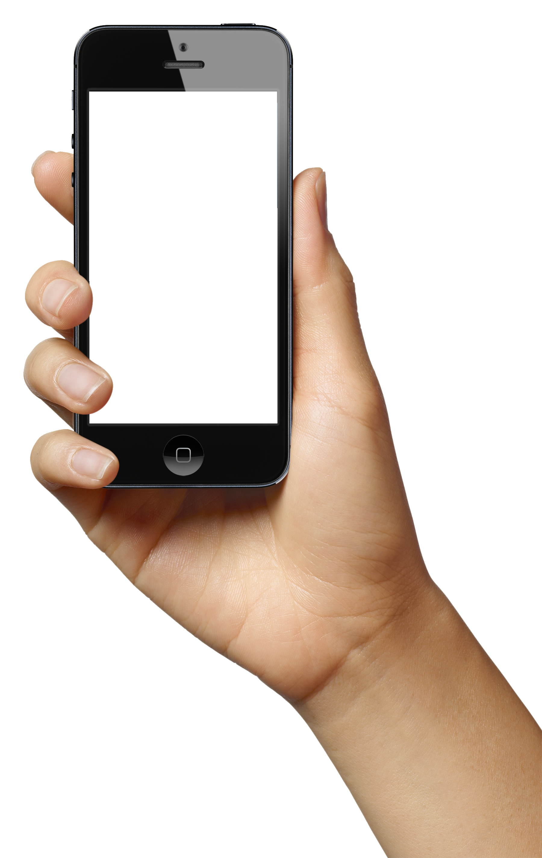 Phone in hand PNG transparent image download, size: 1800x2851px