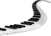 Piano keys picture PNG
