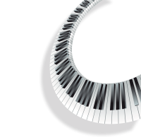 Piano keys PNG image