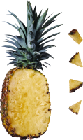 Разрезанный ананас PNG фото