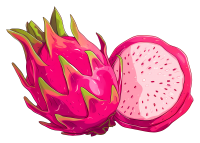 pitaya, dragon fruit PNG