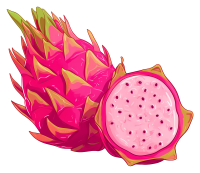 pitaya, dragon fruit PNG