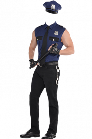 policeman frame suit PNG