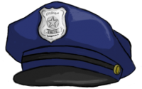 Полицейская фуражка PNG