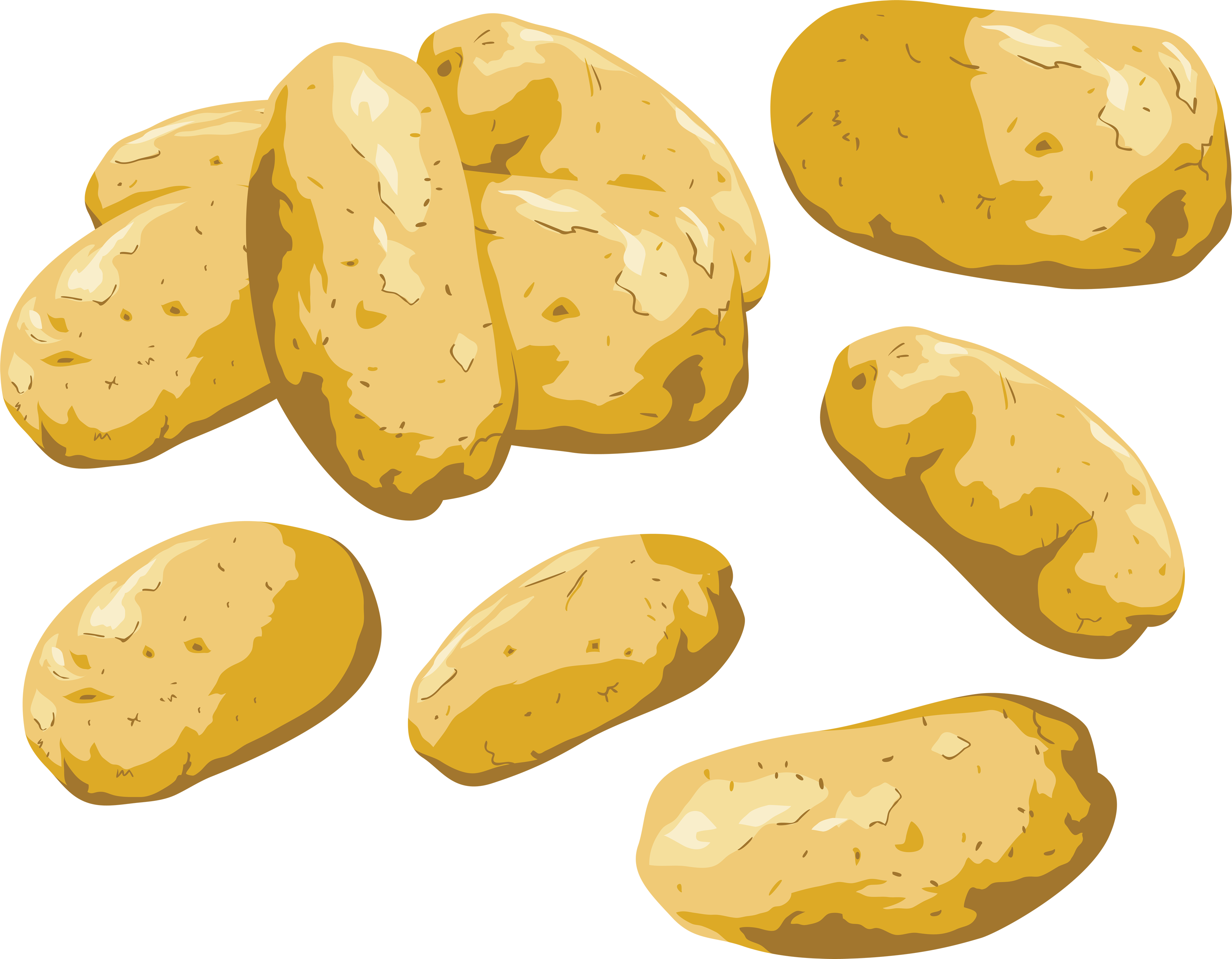 Yellow potatoes png images