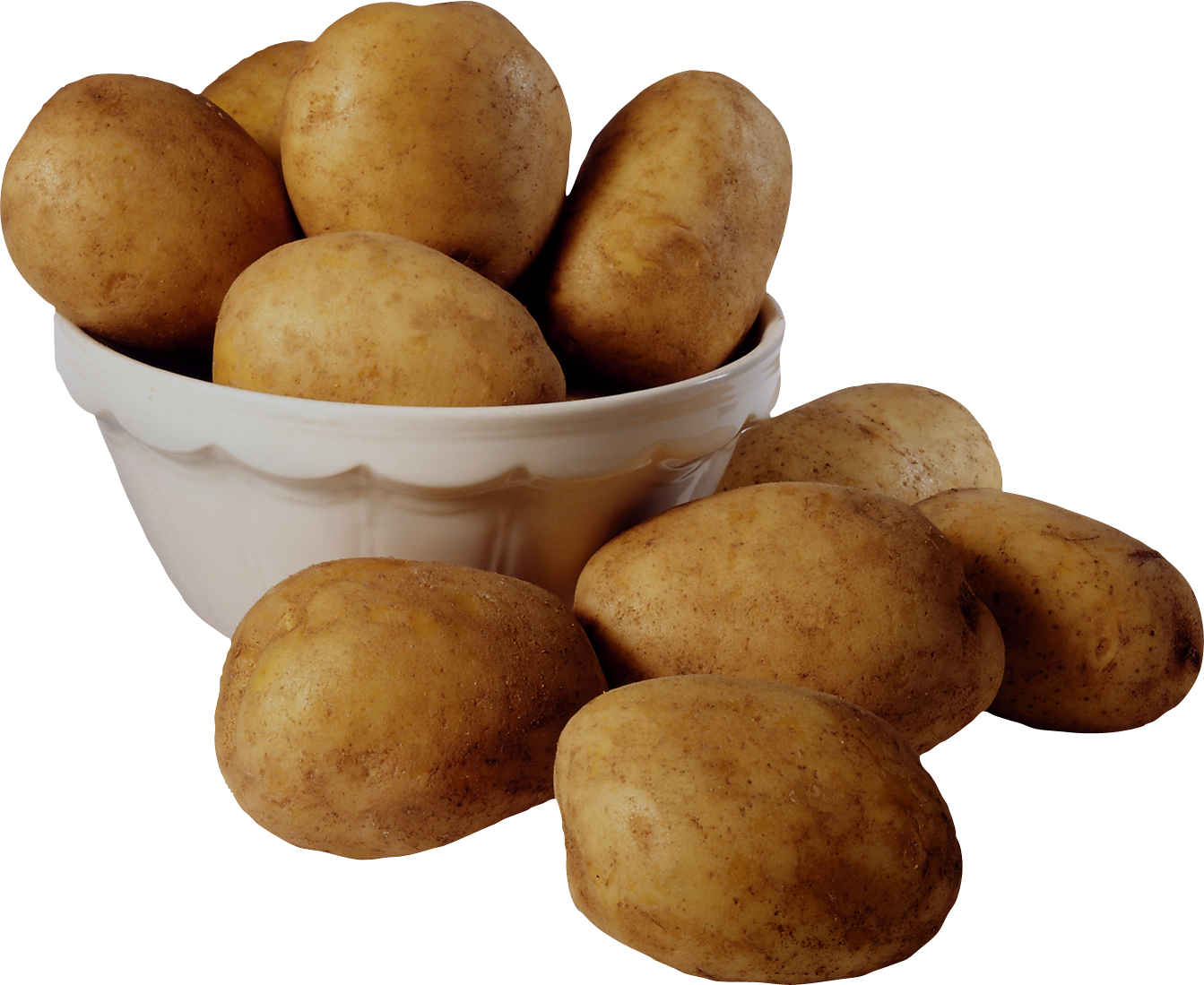 Potatoes in bucket PNG