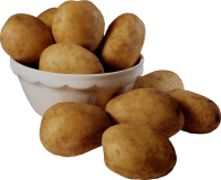 Potatoes in bucket PNG