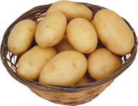 Potatoes in plate PNG image