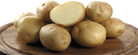 Potatoes in plate PNG