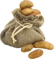 Potatoes in bag PNG