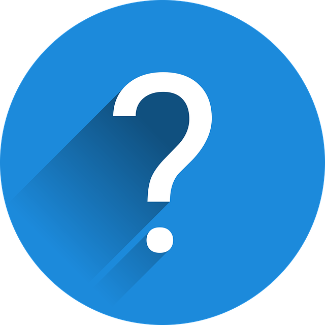 blue icon Question mark PNG