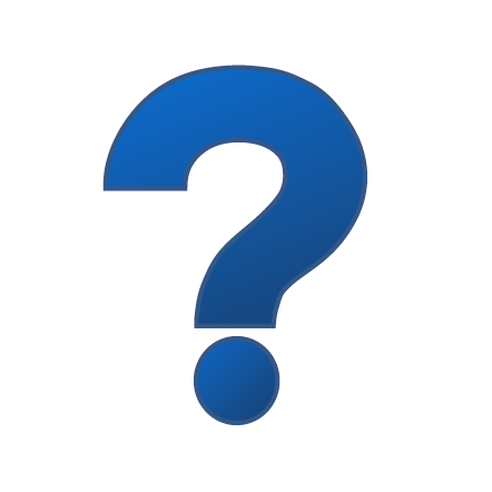 Question mark blue icon PNG