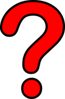 red Question mark PNG, ? PNG