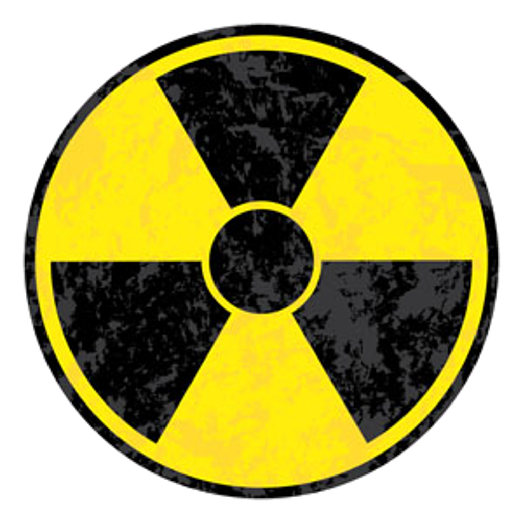 Radiación, símbolo nuclear PNG