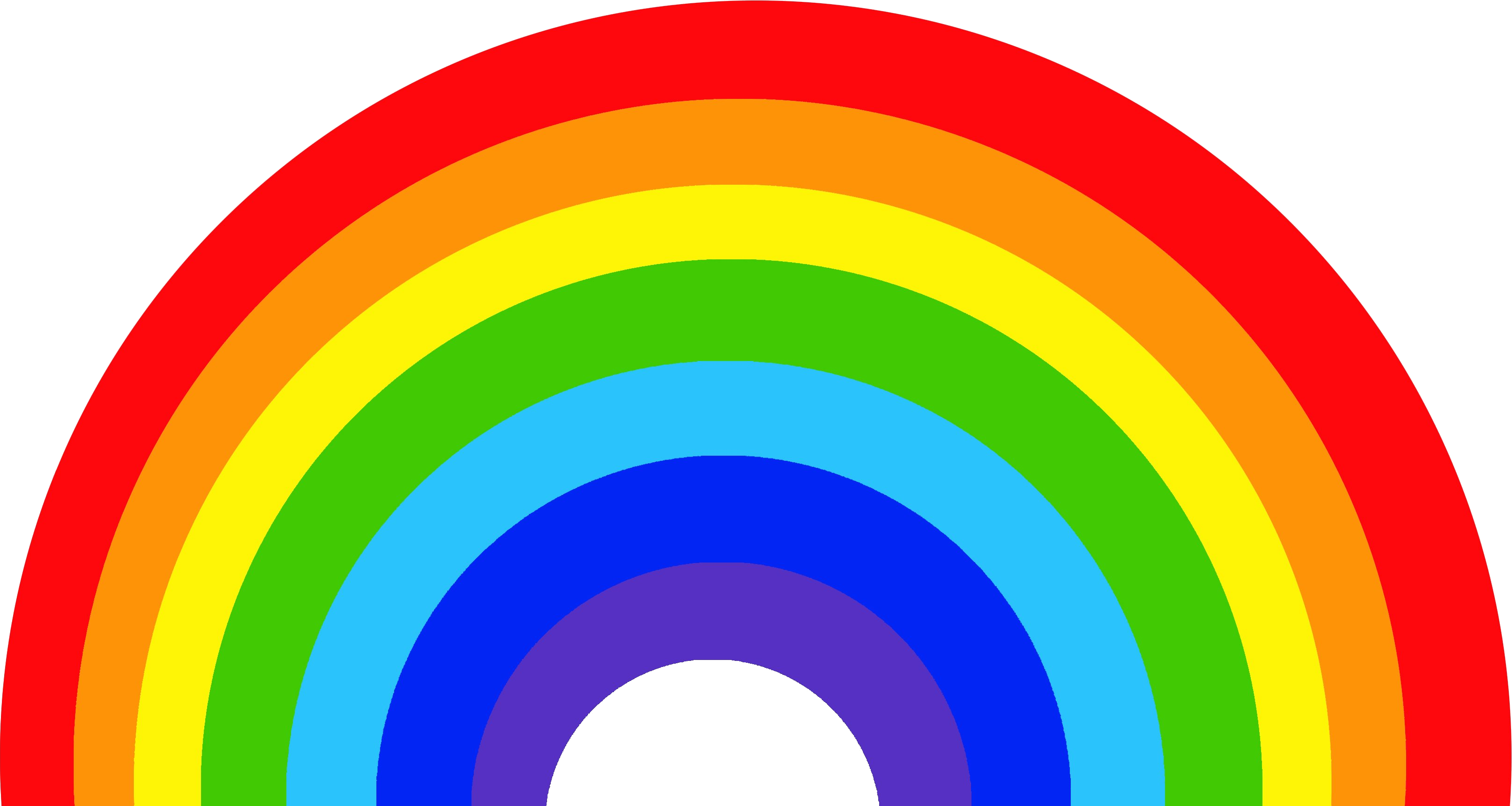 Rainbow PNG Image Transparent Image Download, Size: 3500x1769px