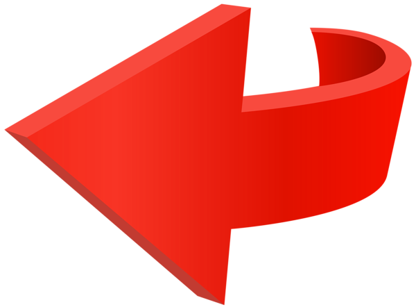 Red arrow PNG transparent image download, size: 600x442px
