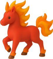 Red horse 2026 year PNG